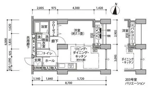 東雲キャナルコートCODAN14号棟【4階】の間取り