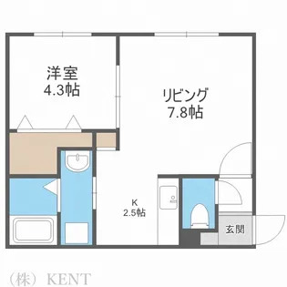 Majestic Life札幌桑園(マジェスティックライ【3階】の間取り