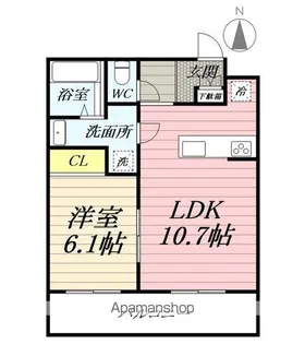 フラットヒル大和II【3階】の間取り