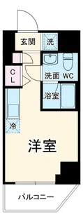 クラリッサレーヴ阪東橋【4階】の間取り