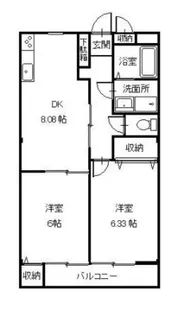 メゾンピア A【1階】の間取り