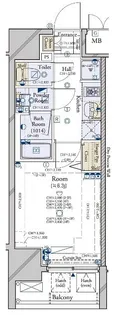 コンシェリア新宿EAST【10階】の間取り