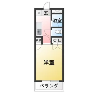 ホワイトリバー201【2階】の間取り