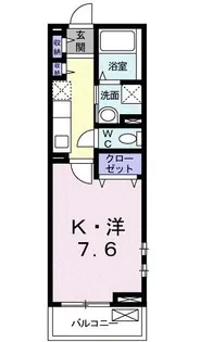 サンセール・アダチ【1階】の間取り