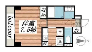メゾン・ド・ヴィレ八丁堀【5階】の間取り