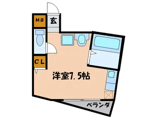 えびすガ-デン【3階】の間取り