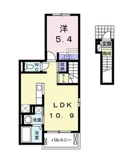 ヴィラ・マウントワン上東 B【2階】の間取り