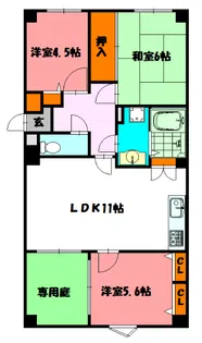LOCO HOUSE 小久保【1階】の間取り