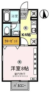 セレステ・オーリ【2階】の間取り
