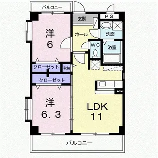 VISCHIO・T【2階】の間取り