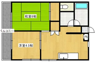 ロイヤルハウスII【2階】の間取り