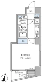 ビバリーホームズ麻布十番【4階】の間取り