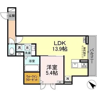 サンパティーク三方原【2階】の間取り