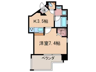 ルービンス宇品西【8階】の間取り