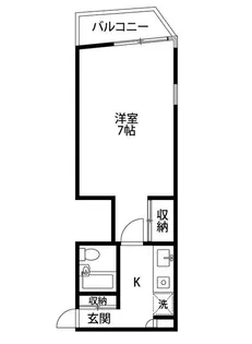 アオキビル第28【4階】の間取り
