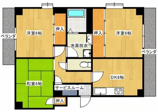 第一沖根ビル【2階】の間取り