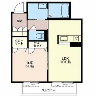 リッツガーデン【1階】の間取り