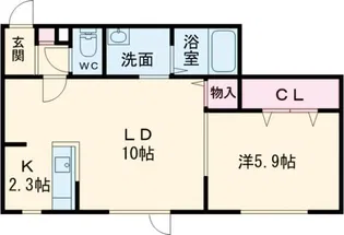 Mein Stadt【2階】の間取り