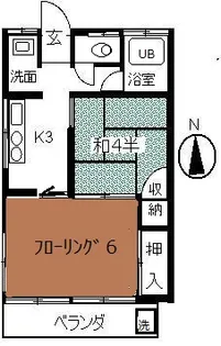 第2青木ハウス【1階】の間取り