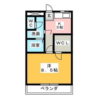 スカイヒルズ II【2階】の間取り
