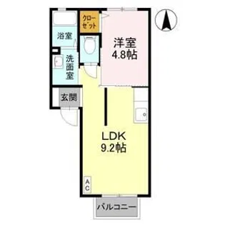 クレシェンテ E【1階】の間取り