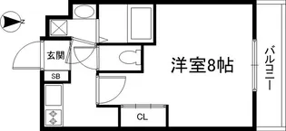 A-mon北円町【4階】の間取り