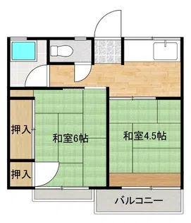 シティハイム香栄【2階】の間取り