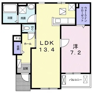 メゾン ド プレジール【1階】の間取り