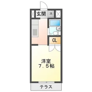 AKEBOHNO B【1階】の間取り