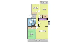 鈴蘭泉台第一住宅3号棟【5階】の間取り