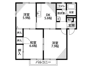 ラグナ・アロサール【2階】の間取り