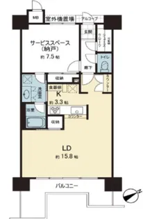 ミオカステーロ横濱関内【3階】の間取り
