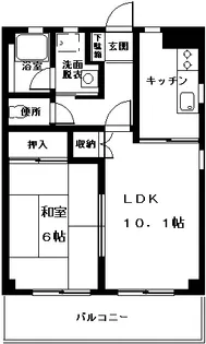 ドミール小池【2階】の間取り