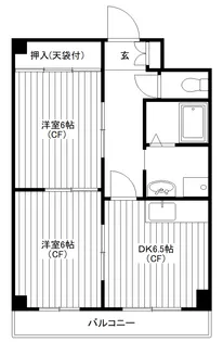 グリーンフォレスト蔵前【5階】の間取り
