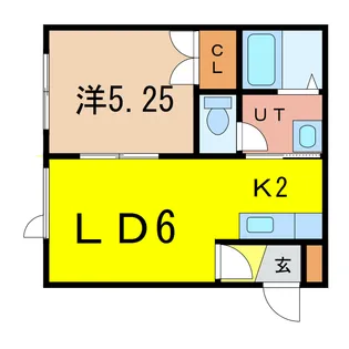 サンヒルズ南【2階】の間取り