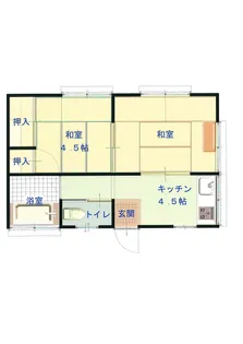 明峰荘【2階】の間取り