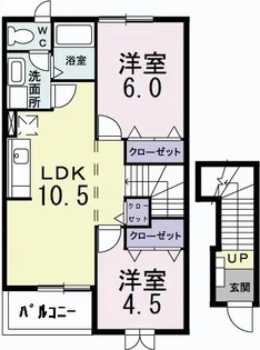 サンライト ヒルズ【2階】の間取り