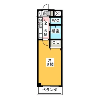 レージュウエスト【3階】の間取り