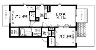 ルミエール【1階】の間取り