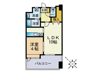 グランドール薬院【7階】の間取り