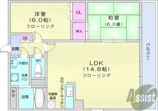 MSKコート2【3階】の間取り