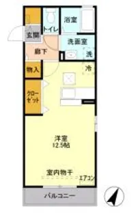 ベルテサクラ【1階】の間取り