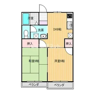 レピュート上柴【1階】の間取り