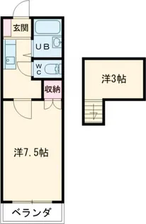 1Kの間取り画像