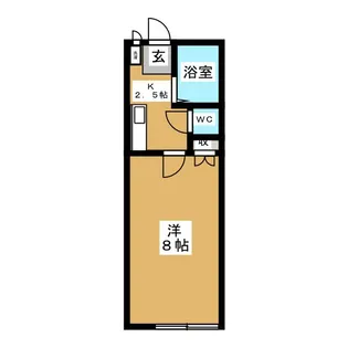 アフロディーテ【1階】の間取り