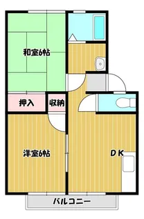 ハイツ瀬戸B棟【1階】の間取り