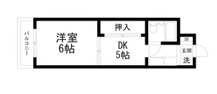 1Kの間取り画像