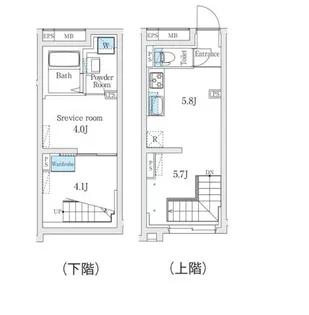 Fika代々木上原【1階】の間取り
