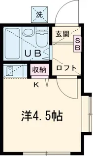 グランドール調布【1階】の間取り