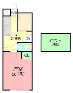 ラヴィータ湘南【1階】の間取り